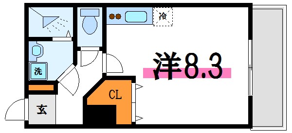 フォセット高砂   間取り