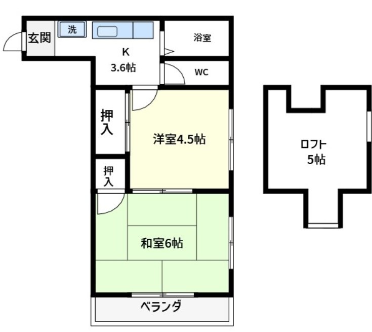 西山ハイツ 間取り