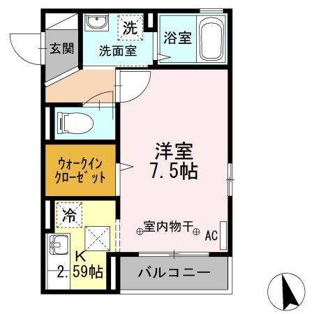 サニーヒルズ立花   間取り