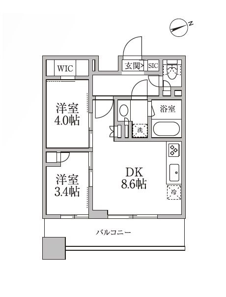 レジディア新御徒町Ⅱ  間取り