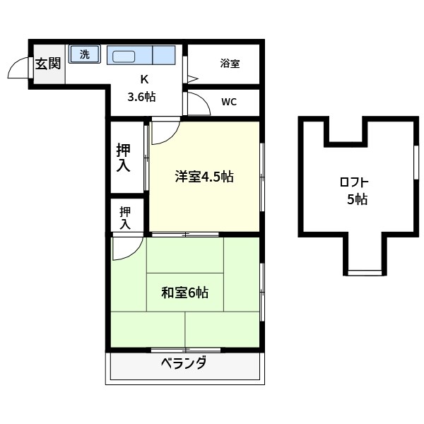 西山ハイツ 間取り