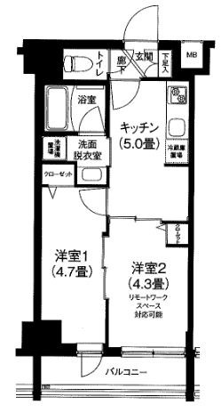 ティモーネ グランデ田端ドゥーエ 間取り