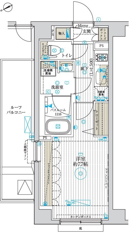 フュージョナル千住大橋 間取り