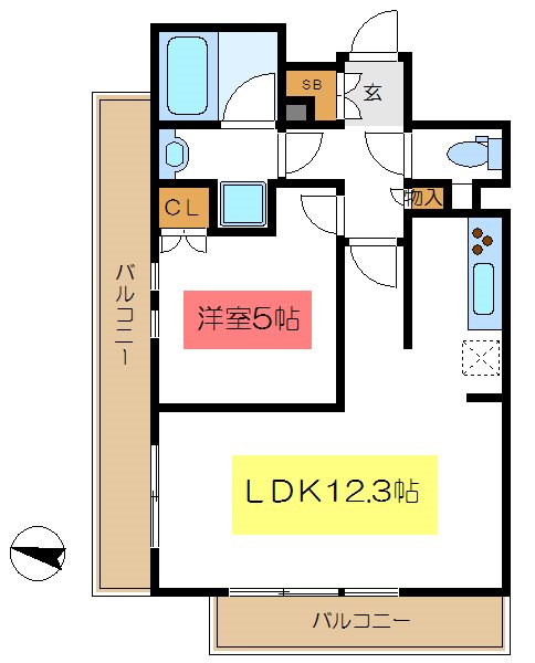 コンフォート・セラフ新小岩 間取り