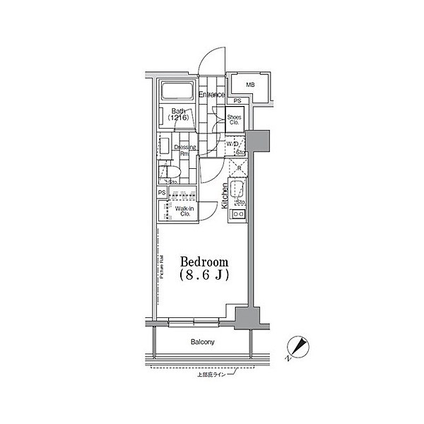 ONE ROOF　FLAT　TSUKISHIMA 間取り