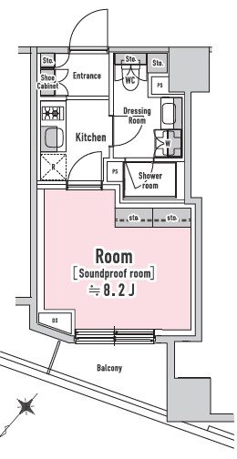 TRACK八丁堀 間取り