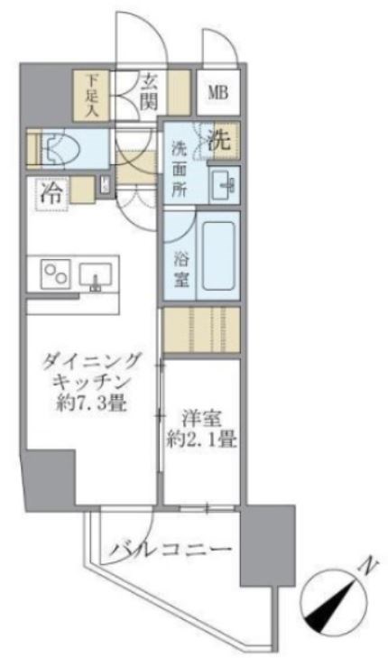 アジールコート町屋 間取り