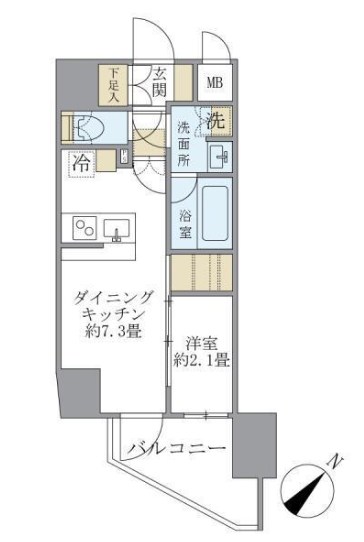 アジールコート町屋 間取り