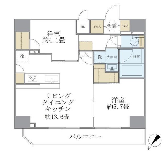アジールコート町屋 間取り