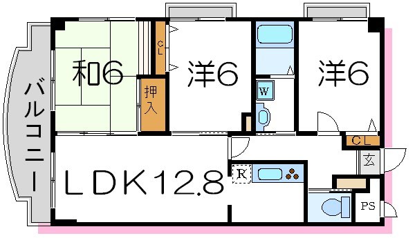 ドルツイザイム 301号室 間取り