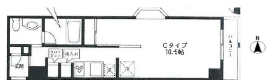 ファランドール西葛西 203号室 間取り