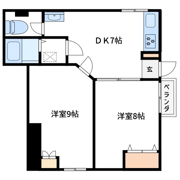 高橋ビル 101号室 間取り