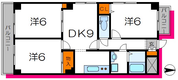 ハイネスモリタ 間取り