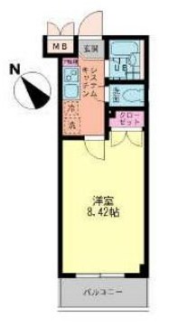 スプリングホーム  108号室 間取り