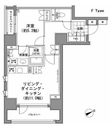 パークハビオ八丁堀  間取り