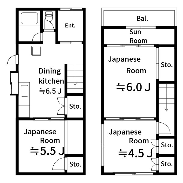 北砂6丁目近藤貸家 間取り