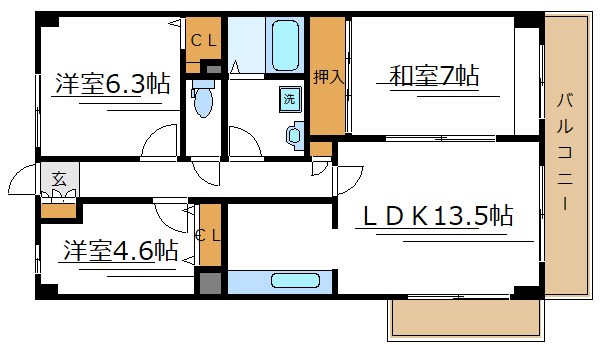 プレジール西新井 間取り