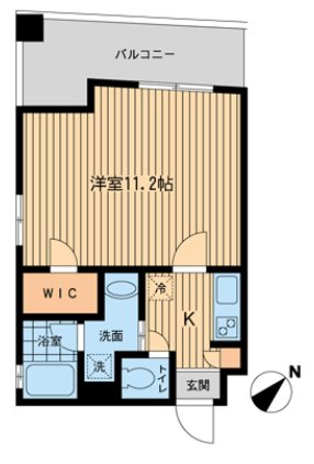 Misuz Court門前仲町 401号室 間取り
