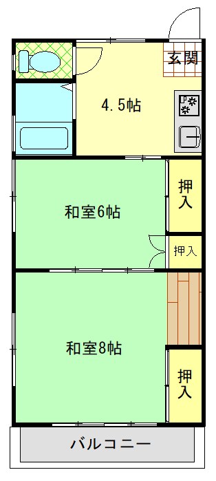 黒崎コーポ 間取り