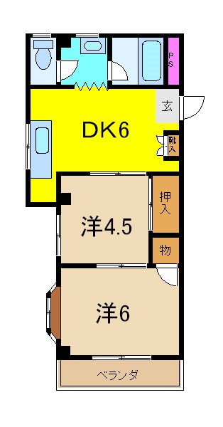 平和ハイツ 間取り