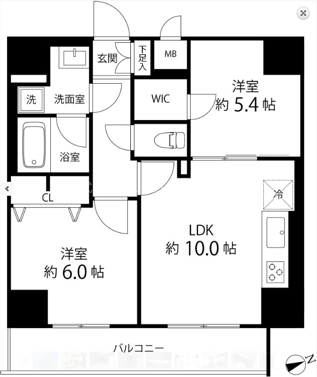 レフィールオーブ町屋駅前 間取り