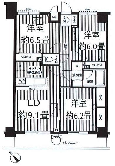関寅ビル第5 間取り
