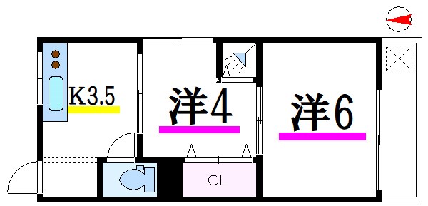 谷口マンション      間取り