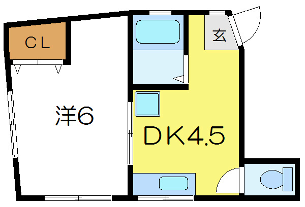 パールハイツ 301号室 間取り