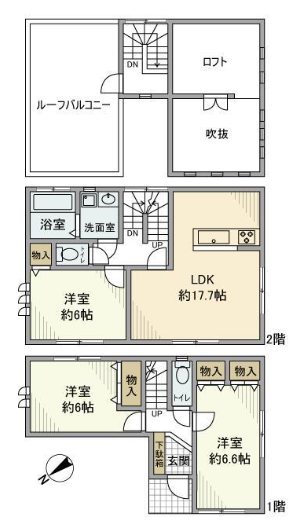 佐賀1丁目戸建 間取り