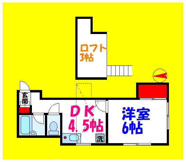 タウンコート中葛西 102号室 間取り