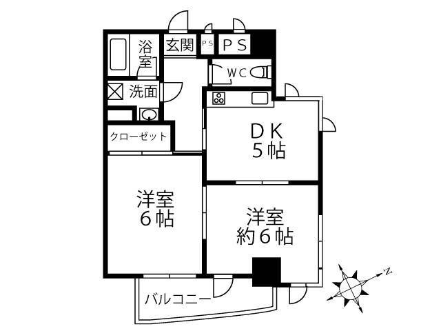 川萬ビルグランアルシェ  間取り