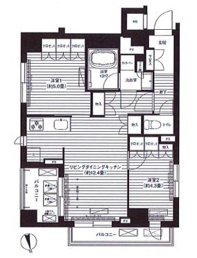 Ａｒｂｒｅ深川（アルブル深川） 間取り