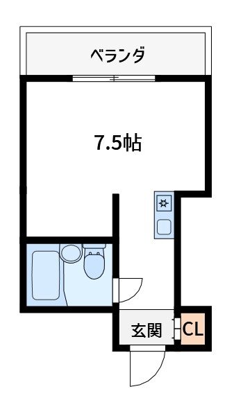 東陽町ハイホームB棟 204号室 間取り