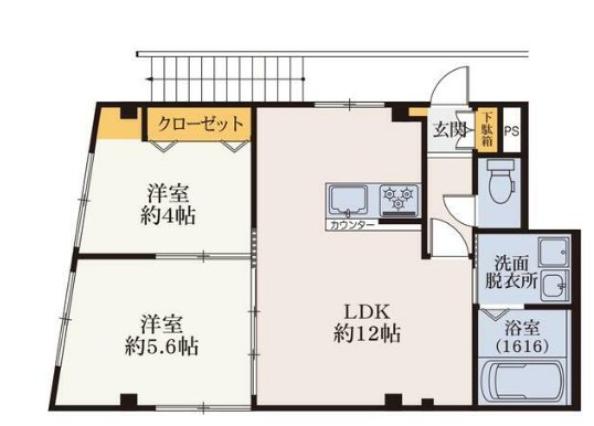 Basic　One北砂Ⅱ 201号室 間取り