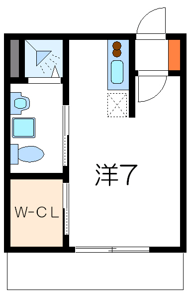 クレール3  316号室 間取り