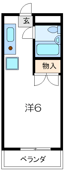 モア４   411号室 間取り