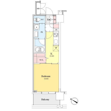 カスタリア人形町Ⅲ 間取り