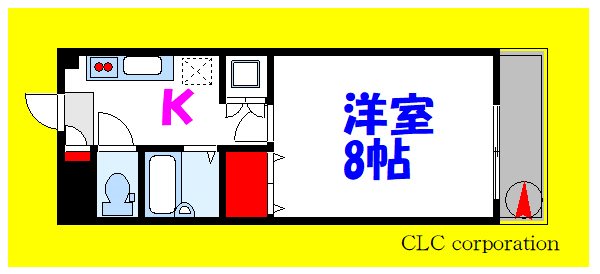 サンエクセル英 303号室 間取り
