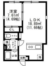 SOLASIAresidence清澄白河 401号室 間取り