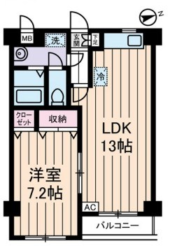 ルミエール葛西 402号室 間取り