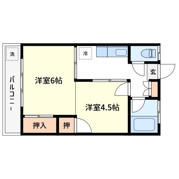 小倉コーポ 間取り
