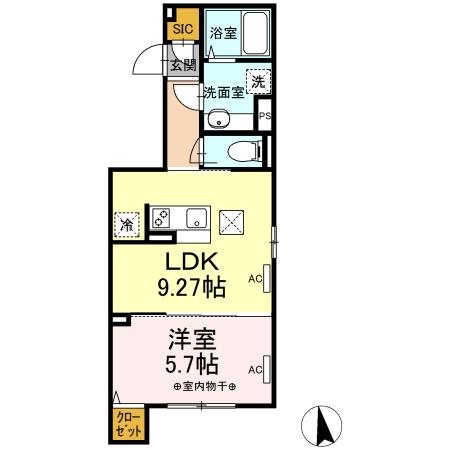 ラリュール清川C 間取り図