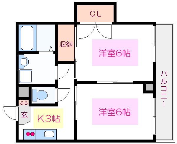ＣＨＥＲＲＹ　ＰＡＲＥＣＥ 間取り
