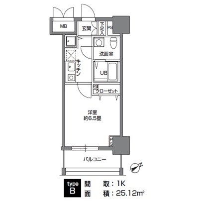 カスタリア三ノ輪   間取り