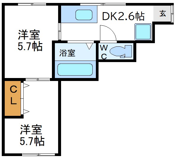 原田荘    間取り