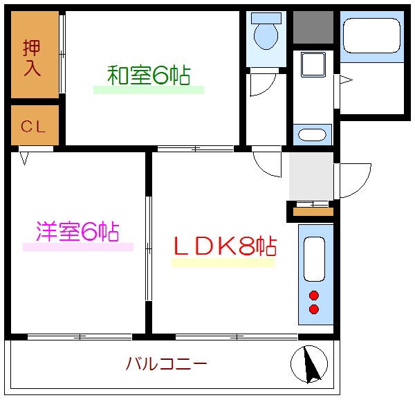 ファミーユコート恩田Ｂ棟 間取り