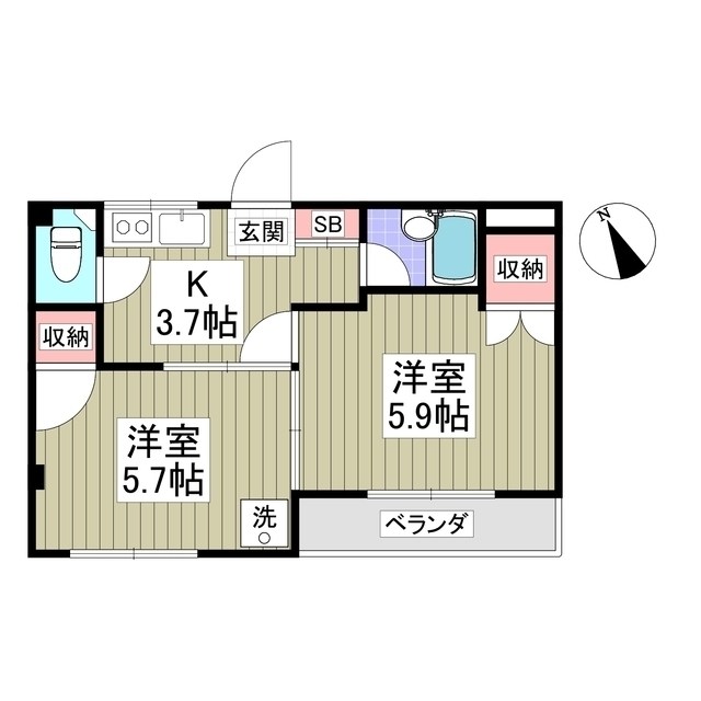 加島コーポ 間取り