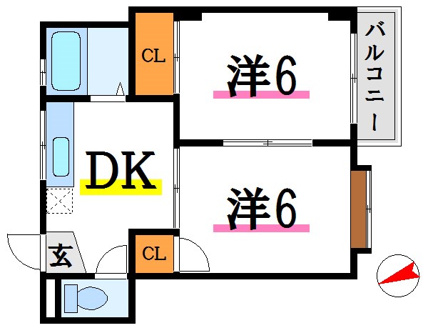 コーポ葵Ａ棟 間取り