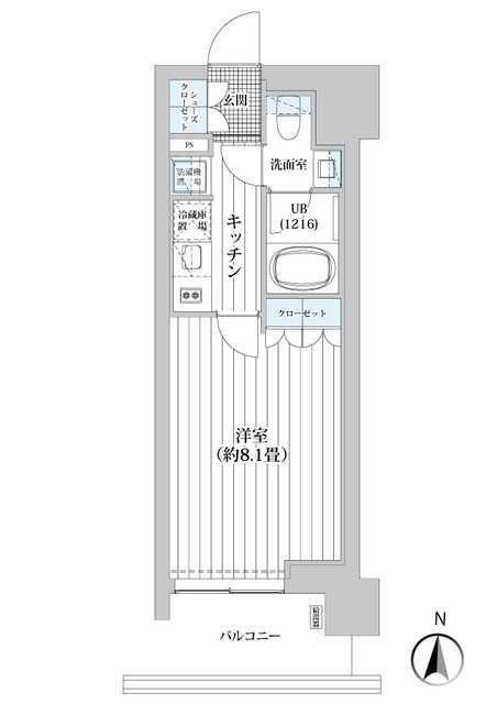 ライオンズフォーシア清澄白河  間取り