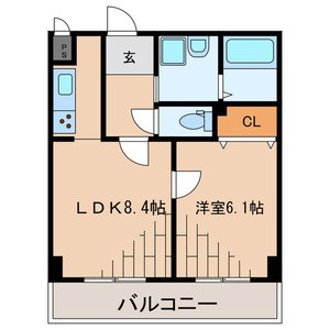 北斗ハイツ　北館  間取り